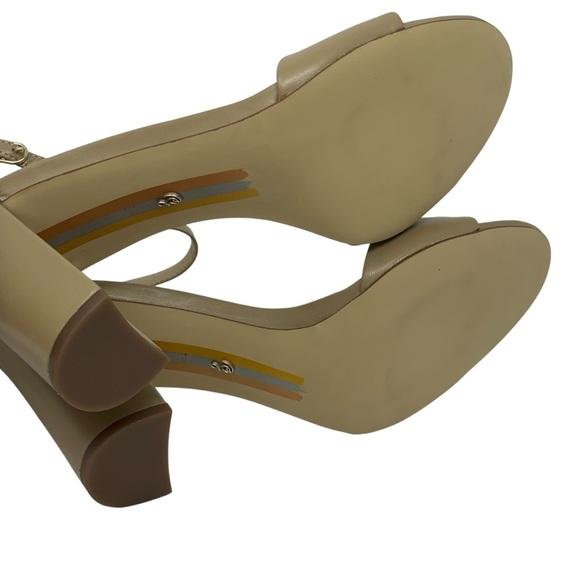 Sam Edelman | Robyn Beige Ankle Strap Heels New - Picture 8 of 8